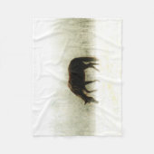 paard in de nevel fleece deken (Voorkant)