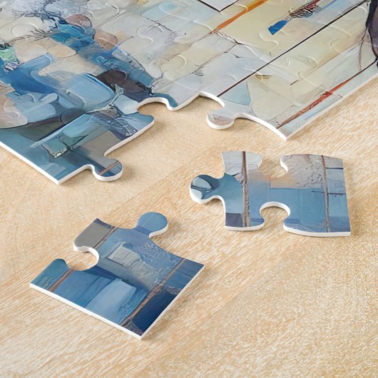 Paard in de sneeuw 500 stuk puzzel legpuzzel (Zijkant)