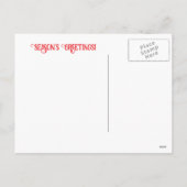  Paard in de Sneeuw Seizoenen Groeten Feestdagenkaart (Achterkant)