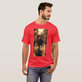 Paard in de stad meisje t-shirt (Voorkant volledig)