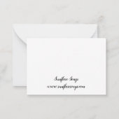 Paard in de wei notitiekaartje (Achterkant)