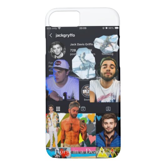 Paard in een Dode Hoesje iPhone Case (Achterkant)