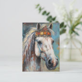 Paard in een kroon briefkaart (Staand voorkant)