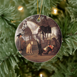 Paard in een landschap Aelbert Cuyp Keramisch Ornament
