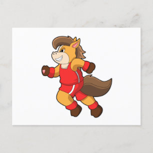 Paard in galop briefkaart