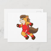 Paard in galop briefkaart (Voorkant / Achterkant)