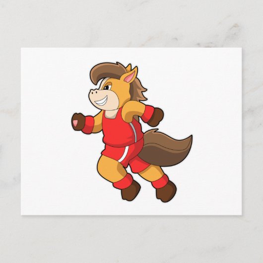 Paard in galop briefkaart (Voorkant)