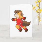 Paard in galop kaart (Gele Bloem)