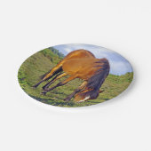 paard in het bord van de weide (Gekanteld)