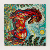 Paard in het gras 600 stuk puzzel legpuzzel (Horizontaal)