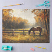 Paard in het veld Golden Hour Decoupage Tissuepapier (Craft)