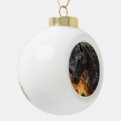 Paard in het vuur keramische bal ornament (Links)