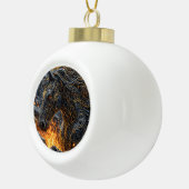 Paard in het vuur keramische bal ornament (Rechts)