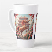 Paard in jaar van de Chinese kalender  Latte Mok (Linkerhoek)