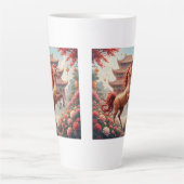 Paard in jaar van de Chinese kalender  Latte Mok (Voorkant)