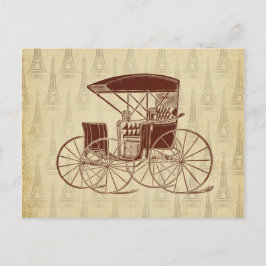  paard in Parijs Briefkaart