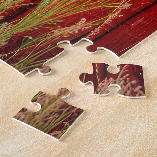 Paard in schuurdeur legpuzzel (Zijkant)