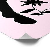 Paard in Silhouette Poster (Hoek)