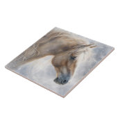 Paard in Sneeuw Artistiek Tegeltje (Zijkant)