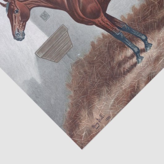  paard in stabiele ontkoppeling tissuepapier (Detail)