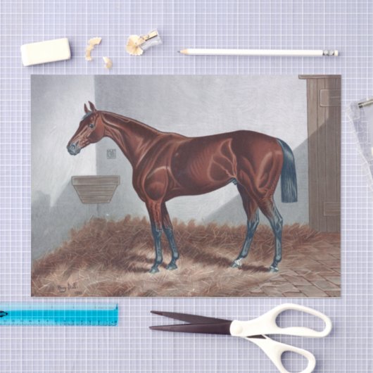  paard in stabiele ontkoppeling tissuepapier (Craft)