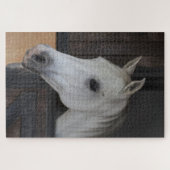 Paard in stal legpuzzel (Horizontaal)