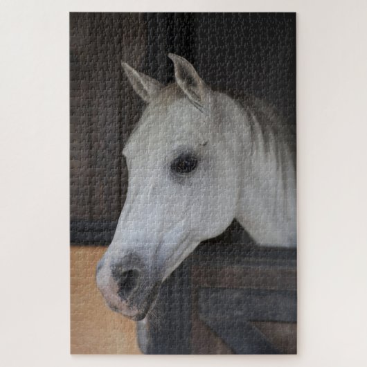 Paard in stal legpuzzel (Verticaal)