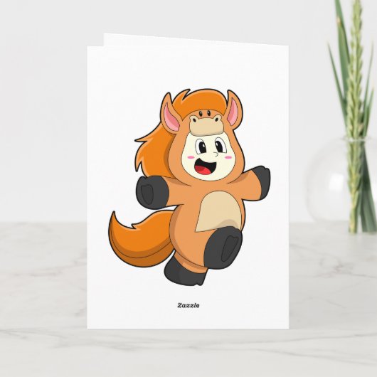 Paard in Verkleed Kaart (Achterkant)