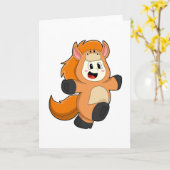 Paard in Verkleed Kaart (Gele Bloem)