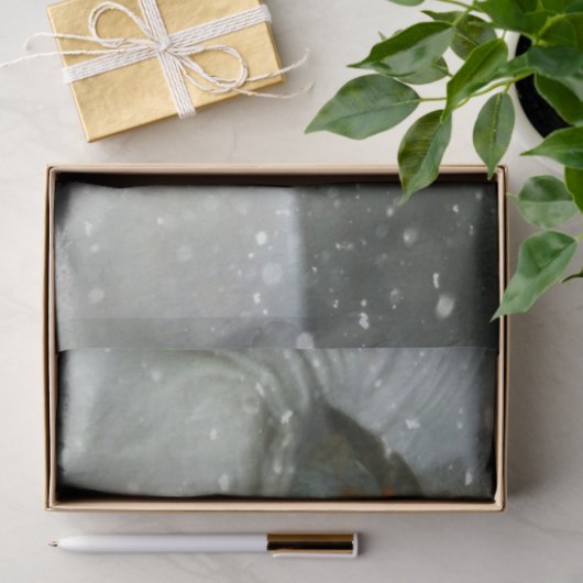 paard in winterpapier tissuepapier (Geschenk)