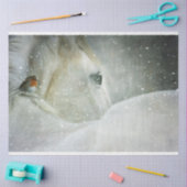 paard in winterpapier tissuepapier (Craft)