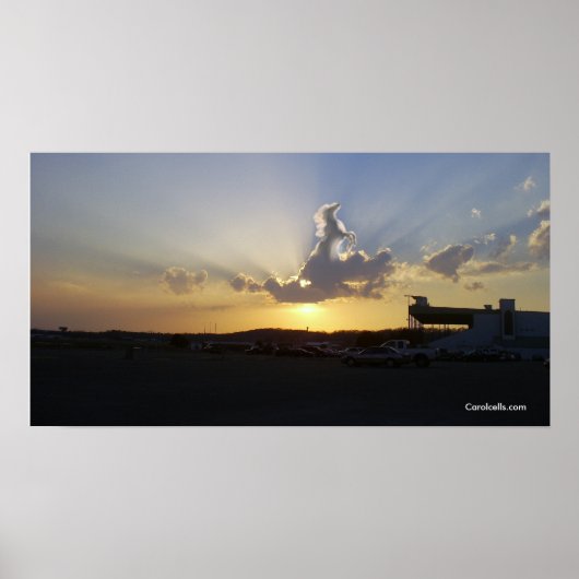 paard in wolken, Carolcells.com Poster (Voorkant)