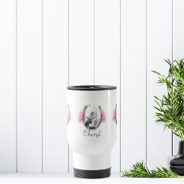 Paard ingelijst door Hoefijzer gepersonaliseerd Reisbeker