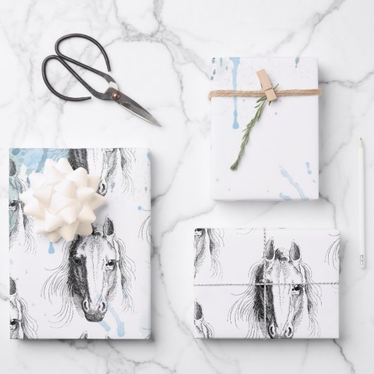 Paard Inpakpapier Vel (Voorkant)