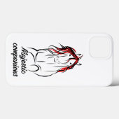 paard iPhone case (Achterkant (horizontaal))