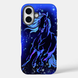 Paard iPhone Hoesje Rennen In Blauwe Maneschijn
