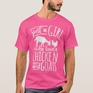 Paard is gewoon een meisje dat van kip en geiten h t-shirt
