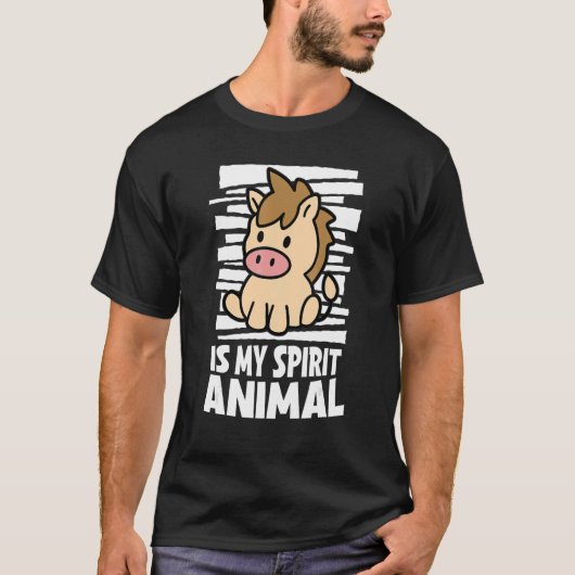 Paard is mijn geestdier Kinder Paard T-shirt (Voorkant)