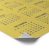 Paard Jaar 2026 Kalender Poster (Hoek)