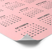 Paard Jaar 2026 Kalender Poster (Hoek)