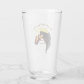 Paard je bent mijn gelukkige Vrouw van de Paardse  Glas (Achterkant)