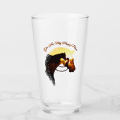 Paard je bent mijn gelukkige Vrouw van de Paardse  Glas (Voorkant)