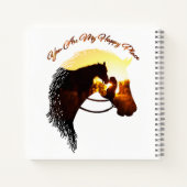 Paard je bent mijn gelukkige Vrouw van de Paardse  Notitieboek (Achterkant)