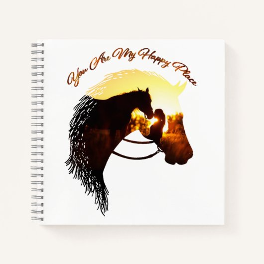 Paard je bent mijn gelukkige Vrouw van de Paardse  Notitieboek (Voorkant)