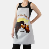 Paard je bent mijn gelukkige Vrouw van de Paardse  Schort (Insitu)