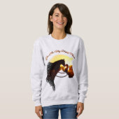 Paard je bent mijn gelukkige Vrouw van de Paardse  Trui (Voorkant volledig)