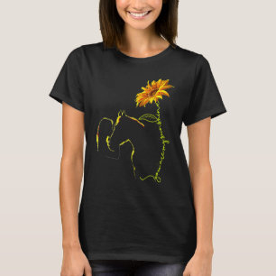 Paard je bent mijn Sunshine Sunflower Horse Girl E T-shirt