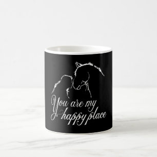 Paard Je bent Mine Happy Place Womens Print Thémed Koffiemok
