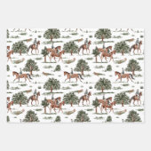  paard Jockey Riding Birthday Inpakpapier Vel (Voorkant)