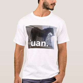 Paard Juan Meme op Balkon T-shirt